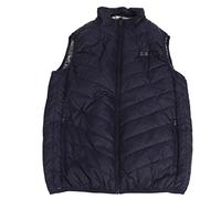 Jxngery Gilet Chauffant électrique Isolation Thermique Veste Chauffante USB Gilet 11 Zones de Chauffage 3 Vitesses Hommes vêtements Chauffants Bleu (XL)