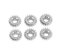 Jxngery Guitar Tinener PEG Gears Hex Hoe Metal Gear String Bouton pour Folk Classic Electric Guitars Universal Taille (Argent)