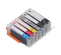 Jxngery High Page Capacité Colorfast Black and Color Ink Cartridge Combo pour Imprimante Pages de Grande capacité Sortie Lisse Large Application Europe Turquie (BK BK c m y GY 6 Couleurs)