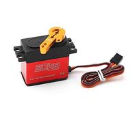 Jxngery HS3220 Servo numérique à engrenage métallique, Couple élevé 20 kg, étanche pour 1/10 1/8 RC Baja Voiture Buggy Camion Bateau Avion hélicoptère