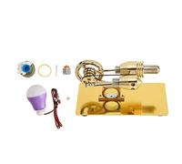 Jxngery Kit de modèle de Moteur Stirling Fonctionnement Plus Fluide à Faible Bruit modèle de Moteur Stirling doré Jouet éducatif pour Cadeaux