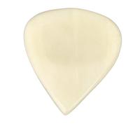 Jxngery Médiator de Guitare Basse avec Design concave en Forme de cœur en os de bœuf pour Instruments à Cordes (Jaune crème)