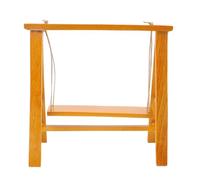 Jxngery Miniature Dollhouse Swing 1:12 Modélisation Figurine Porche Meubles en Bois Fournitures Mini Maison Accessoires (Marron Clair)