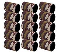 Jxngery Néoprène Bière Peut Refroidisseur Manches 15pcs Isolé Porte-Gobelet Garder Froid Couverture pour Camping Plongée (Camouflage Green Green)