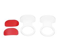 Jxngery Petit Support de Balle en Acrylique, 2 pièces, Robuste, Durable, Haute stabilité, présentoir de Balle de Sport pour Tennis, Softball, Baseball (Blanc, Lot de 2)