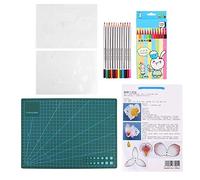 Jxngery Planche à découper A4 à colorier - Feuille d'aluminium thermorétractable - Fournitures faites à la main - Accessoires de bijoux