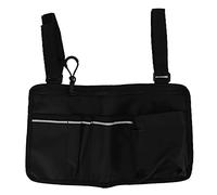 Jxngery Poche latérale pour Fauteuil Roulant, Pochette de Rangement en Tissu Oxford 600D, Sac fourre-Tout, Accessoires d'accoudoir de Fauteuil Roulant pour Patients âgés