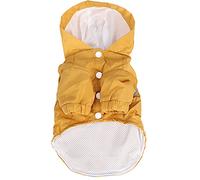 Jxngery Polyester imperméable réfléchissant Impression Lettre Double Couche Pliant imperméable pour Chien avec Sac de Rangement (XXL)