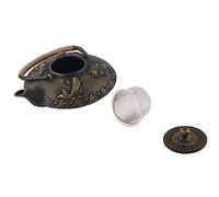 Jxngery Retro Iron Elegant Kettle Manettle Handle Daquing Tea Pot Pock Collection Couvercle pour ménage Golden