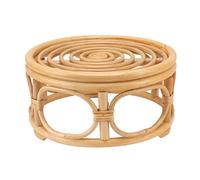 Jxngery Roard Indoor Plant Stand Round Forme Plante Plante Strong Stability Mandmade Handmade Rattan Planter pour Home Garden (L)