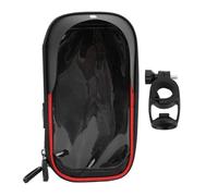 Jxngery Sac de Support de téléphone pour vélo électrique Support de téléphone de vélo résistant à l'eau Pochette de vélo pour écran Tactile Sensible avec Pare-Soleil Avant Double (Rouge)