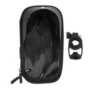 Jxngery Sac de Support de téléphone pour vélo électrique Support de téléphone de vélo résistant à l'eau Pochette de vélo pour écran Tactile Sensible avec Pare-Soleil Avant Double (Noire)