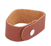 Jxngery Sangle de Cou en Cuir Microfibre pour Guitare, Solide, Durable, sûre, pour Basse électrique, Acoustique, ukulélé, Crochet d'attache (Brun)