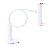 Jxngery Support de Diffusion en Direct réglable à col de Cygne avec Clip pour Guitare, Basse, Casque, téléphone, Support Flexible, Support de Tablette Paresseux, Support de téléphone (Blanc)