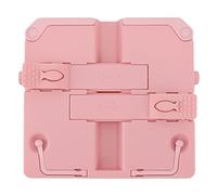 Jxngery Support de Lecture Pliable et Portable, Bords Ronds, ABS, résistant aux Rayures, Support de Livre pour bibliothèque Scolaire (Rose)