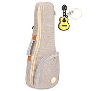 Jxngery Ukulele Sac Coton Lin Tissu Tissé Épaissir Sac À Dos Instrument De Musique Mallette De Rangement (Type universel 21/23 pouces)
