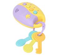 Jxngery Voiture Télécommande Clé Jouet Lumière Son Apprentissage Précoce Éducation Sensorielle Clés Portables Anneaux de Dentition Jouet pour Bébé