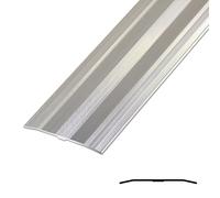 JXNVHJ Bande De Transition De Sol en Aluminium - Largeur 6 Cm Barre De Seuil Profilé De Transition, Disponible en Plusieurs Finitions(Silver,90cm)