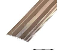 JXNVHJ Bande De Transition De Sol en Aluminium - Largeur 6 Cm Barre De Seuil Profilé De Transition, Disponible en Plusieurs Finitions(Rose Gold,130cm)