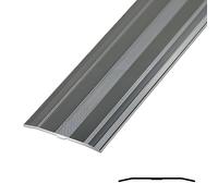 JXNVHJ Bande De Transition De Sol en Aluminium - Largeur 6 Cm Barre De Seuil Profilé De Transition, Disponible en Plusieurs Finitions(Iron Gray,130cm)