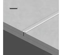 JXNVHJ Bandes De Transition du Bois vers La Moquette, Profilé De Transition 1/1.2/1.5/2/3.5/5/6cm De Largeur, Bande De Seuil pour Planchers, Stratifiés Etc(Silver White,1.5cm)