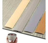JXNVHJ Profilé De Transition Autocollante en Vinyle, Barre De Seuil - Bande De Seuil pour Joindre Les Espaces De Sol, Transition De Seuil De Moquette(Gray Wood Grain,7.6cm/2.99in)