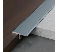 JXNVHJ Seuil De Porte Barre | 3 Pièce - Profilé De Transition | Bande de séparation en T en Alliage D'aluminium | Imperméable Et Facile À Nettoyer(Iron Gray,33mm)