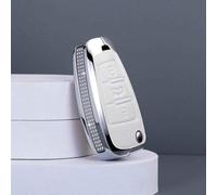 JXTTJ Coque de Clé de Voiture pour Audi A6 4G2C74GC 2010-2015, Portable Voiture Clé Protection Étui Telécommande Clé Protecteur Accessoires,Normal-A White