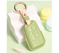 JXTTJ Coque de Clé de Voiture pour VW Passat 2015-2020, Portable Voiture Clé Protection Étui Telécommande Clé Protecteur Accessoires,Einheitsgröße-B Green