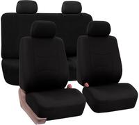 JXTTJ Ensembles de Housses de Siège Voiture pour Ford KA RU8 2008 2009 2010 2011 2012 2013 2014 2015 2016, Auto Sieges Housse de Protection Avant Arrière Confortables Couvre Sieges,D-Black