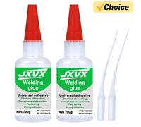 JXVX 50g de colle huileuse de soudure à haute résistance - Superglue universelle Colle instantanée puissante pour résine céramique métal verre. 20g-3 pièces