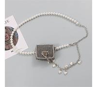 JXXUIRUIEEN Ceinture à Sac pour Femme Mini Sac Banane à Strass Scintillants, Sac de Poitrine avec chaîne de Taille(B)