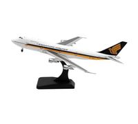 JXYAQTSOF Avion De Collection en Alliage, Cadeau 1:400 pour Singapore Airlines Boeing B747-200, Modèle d'avion Moulé sous Pression