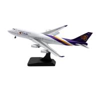 JXYAQTSOF Avion en Alliage, Cadeau 1:400 pour Thai Airways Boeing B747-400, Modèle d'avion Moulé sous Pression, Rabats vers Le Bas