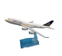 JXYAQTSOF Métal Moulé sous Pression Échelle 1: 400 pour Modèle d'avion United Boeing B747 400 Modèle D'aviation Miniature 16 Cm