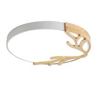 JXYDJH Abat-jour nordique minimaliste en bois élégant près du plafond, finition macaron rose, éclairage encastré, 3 couleurs, 3000 K/4500 K/6000 K, 36 W 3400 lm pour chambre à coucher, cuisine, salle