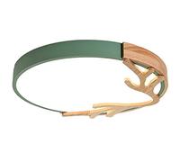 JXYDJH Abat-jour nordique minimaliste en bois élégant près du plafond, finition macaron rose, éclairage encastré, 3 couleurs, 3000 K/4500 K/6000 K, 36 W 3400 lm pour chambre à coucher, cuisine, salle