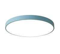 JXYDJH Abat-jour Rond Plat En Acrylique, Coloris Macaron, Plafonnier Minimaliste LED Encastré Avec Télécommande, 36 W, 6000 K Blanc Froid, Pour Salon, Chambre Ou Cuisine (1 Pièce)