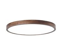 JXYDJH Abat-jour Ronds Vintage Chinois À LED 36W, Plafonnier Discret En Noyer Brun, Éclairage Unique Près Du Plafond, Luminaires Encastrés LED Pour Chambre, Salle À Manger, Cuisine