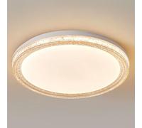 JXYDJH Lampe De Chambre À Intensité Variable, Lampe De Bureau Vintage Luxueuse En Bois Imitation Bois, Lumière LED Chaude, Plafonnier Rond Rétro Couleur Noyer, Lampe De Plafond Encastrée En Métal