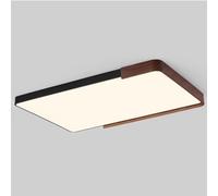 JXYDJH Luminaires LED Style Milieu Du Siècle, Plafonnier En Métal Imitation Bois, Lampe Plafond Vintage Encastrée, Éclairage D'intérieur Rond À Intensité Variable Pour Cuisine, Chambre Principale