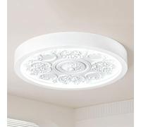 JXYDJH Plafonnier En Résine Style Mid-Century, Rétro Moderne, LED, Abat-jour En Résine Couleur Crème, Luminaire Rond Rustique Nordique, Montage Encastré, Idéal Pour Chambre, Couloir