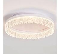 JXYDJH Plafonnier Encastré En Métal Imitation Bois, Style Vintage Milieu Du Siècle, Plafonnier Moderne De Style Rustique, Luminaire Rond À LED Blanc Chaud Pour Entrée, Couloir Ou Salle De Bain.