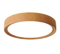 JXYDJH Plafonnier Encastré - Lampe En Métal Imitation Bois - Style Japonais Wabi-sabi - Plafonnier Rond À LED Blanc Chaud Pour Cuisine, Chambre, Salon - Luminaires Minimalistes