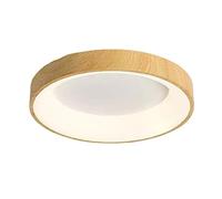 JXYDJH Plafonnier LED Encastré Circulaire En Fer Forgé Imitation Bois Avec Abat-jour En Acrylique, Style Minimaliste, Idéal Pour Une Chambre, Une Cuisine Ou Un Couloir De Style Campagnard.