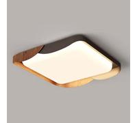 JXYDJH Plafonnier LED Encastré De 50 Cm (19,7 Po), Éclairage LED Blanc Chaud Réglable - Style Moderne Mi-siècle, Abat-jour Carré Discret De 36 W, Idéal Pour Une Chambre