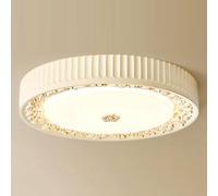 JXYDJH Plafonnier LED Encastré Style Vintage En Résine, Imitation Bois, À Intensité Variable, Avec 3 Températures De Couleur, Idéal Pour Chambre, Couloir, Cuisine Et Entrée.