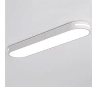 JXYDJH Plafonnier LED Long Et Plat De 80 Cm (31,5 Pouces), 36 W, Blanc Chaud 6000 K, Dimmable, Pour Bureau, Salon, Chambre, Cuisine - Installation Facile