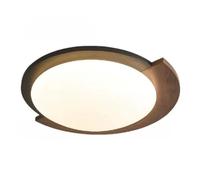 JXYDJH Plafonnier LED Minimaliste Et Moderne, Abat-jour En Bois, Style Nordique Rétro, 36 W, Encastré, Pour Chambre, Cuisine, Entrée, Porche Ou Balcon. Idéal Pour Un Couloir Ou Une Pièce De Vie.