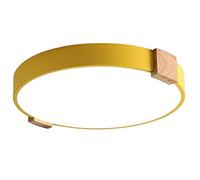 JXYDJH Plafonnier LED Moderne Et Minimaliste Pour Chambre : Éclairage Circulaire 3000K, Intensité Variable, En Bois, Avec Trois Couleurs De Lumière. Idéal Pour Salle De Bain, Véranda